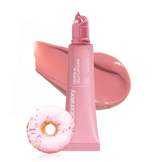 CNP Propolis Jelly Tinted Lipcerin™ - 02 Pink Donut, Hydrating Lip Balm & Gloss with Manuka Honey + Hyaluronic Acid, Korean Skincare, 0.3 fl.oz.