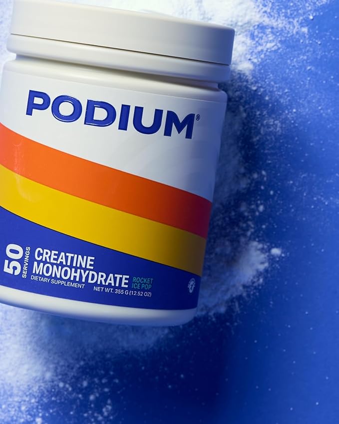 Podium Nutrition, Creatine Monohydrate, 50 Servings, Rocket Ice Pop, Boost Athletic Performance