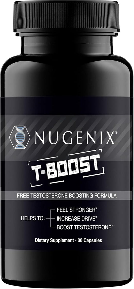 Nugenix T Boost - Free Testosterone Booster Supplement for Men, 30 Count