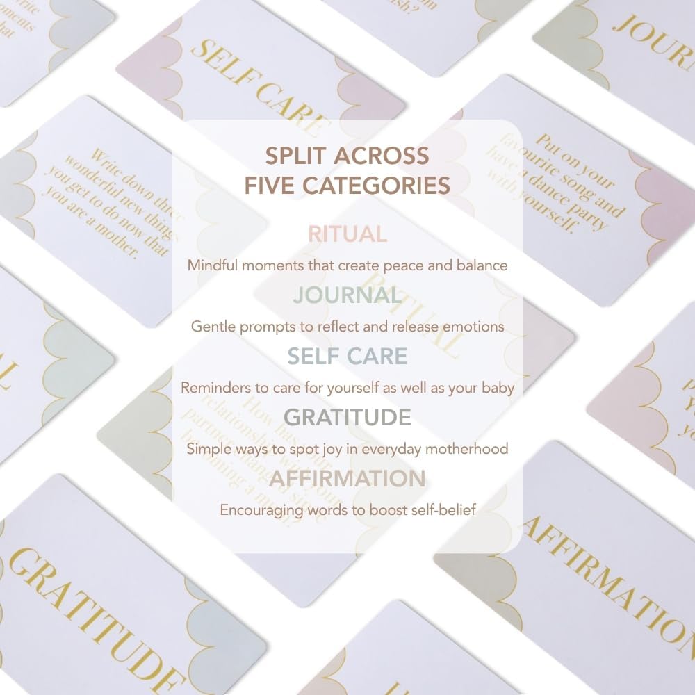 Mind Cards New Mum Edition 45 Mindfulness Cards for Women Postpartum Self Care Survival Kit Perfect for New Mom