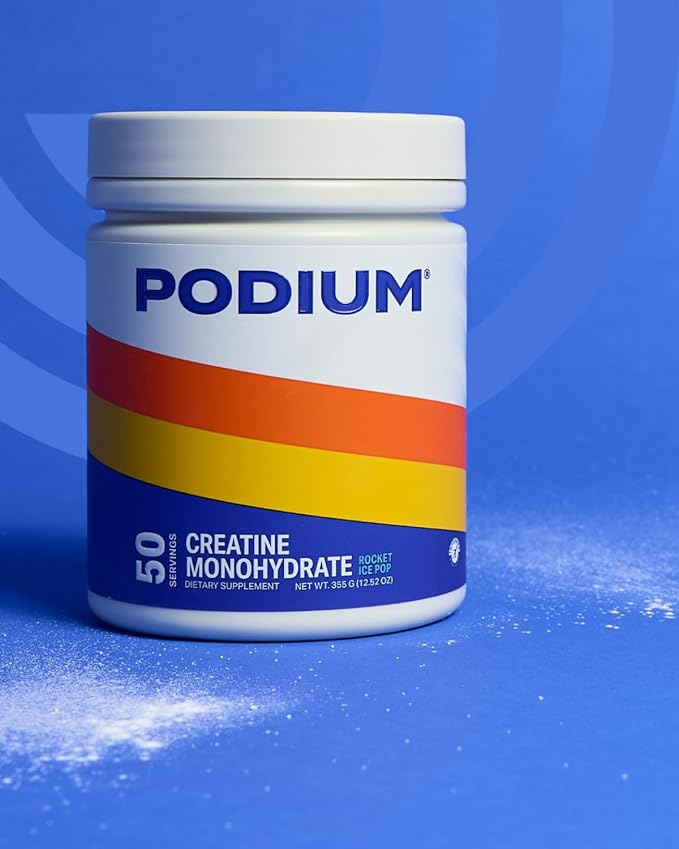 Podium Nutrition, Creatine Monohydrate, 50 Servings, Rocket Ice Pop, Boost Athletic Performance