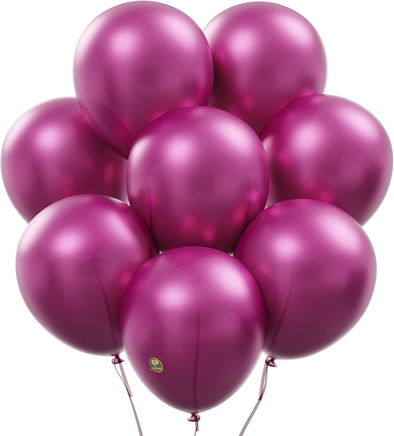 AFTERLOON® Biodegradable Balloons 100 pcs Pearlized Fuchsia 10 Inch, Pearlescent Thickened Extra Strong Latex Helium Float, for Baby Shower Gender Reveal Garland Wedding Birthday Party Decorations