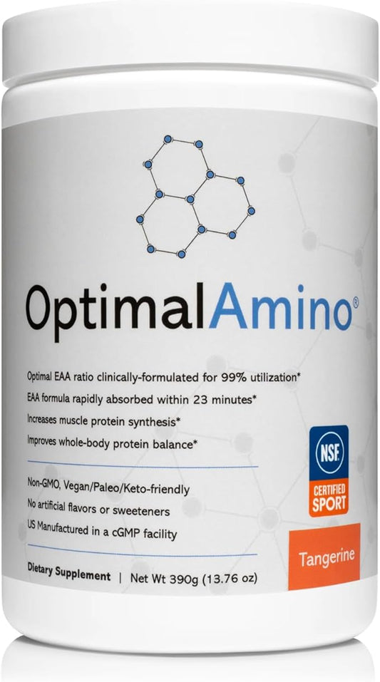 Amino Acid Powder | 99% Utilized Essential Amino Acid (EAA) Supplement | Pre/Post Workout & Muscle Recovery | NSF for Sport Certified | Tangerine Flavor