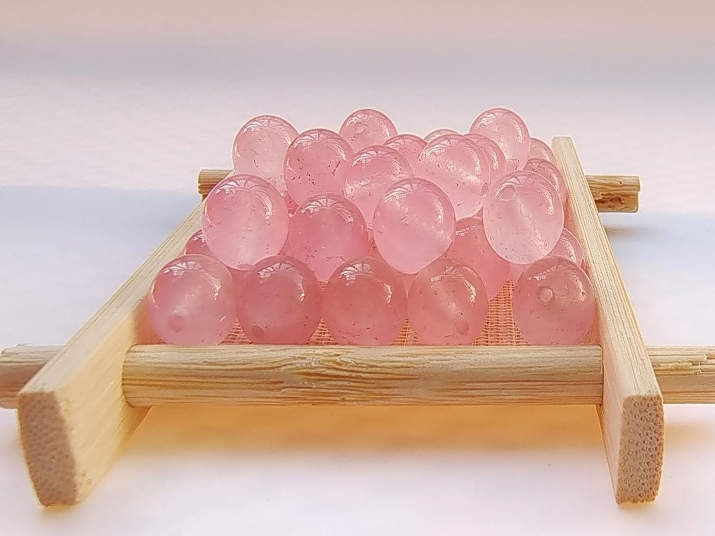 Stone Beads 6mm 140pcs Pink Chalcedony Beads Round Loose Gemstones Beads for Bracelet Necklace Jewelry Making (6mm, 60627 Pink Chalcedony)