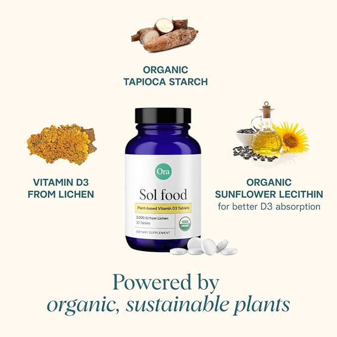 Ora Organic Hormone Balance, Sleep Aid, & Vitamin D Boost Bundle: Support Skin, Mood, Energy + Stress Support Calming Herbal Blend + Vegan Vitamin D, Immune Support