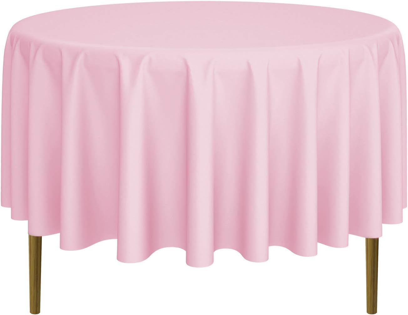Lann's Linens - 10 Premium 90" Round Tablecloths for Wedding/Banquet/Restaurant - Polyester Fabric Table Cloths - Pink