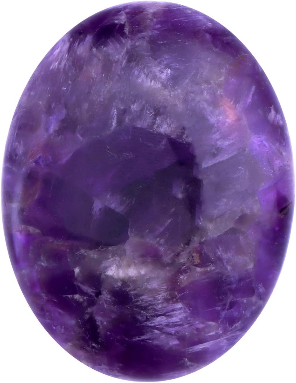 1.8” Amethyst Chakra Crystals, Thumb Worry Stones for Anxiety, Adult Sensory Items for Woman or Man, Anxiety Relief Items Fidget for Sensory Stones