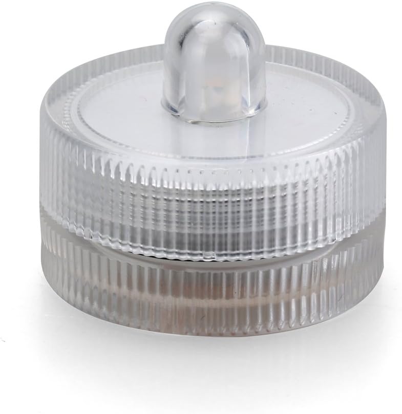 KITOSUN Submersible LED Lights cr2032 Battery Powered Underwater Waterproof LED Tea Light Candles for Events Wedding Centerpieces Vase Floral Xmas Holidays Home Decor Lighting(Pack of 12) (Red)