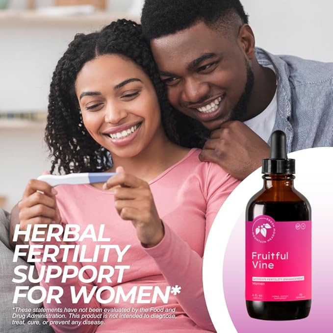 Mountain Meadow Herbs Fruitful Vine - Hormonal and Reproductive Health Support for Women, Dong Quai, Chaste Tree and Herbal Blend for Fertility and Cycle Balance, 4oz