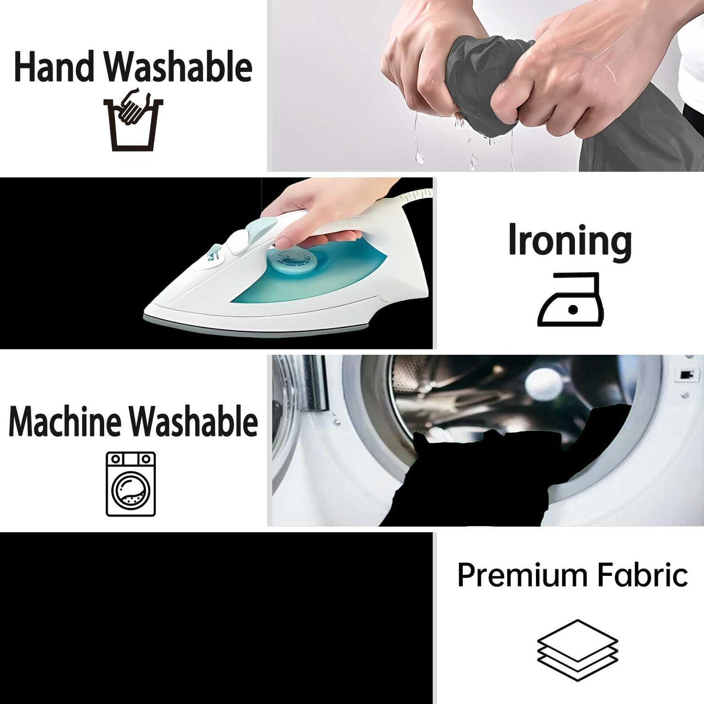 Black Photo Backdrop for Photoshoot, Photo Backdrop Curtain, Black Backdrops for Party Portrait Photoshoots Video Studio 6x9ft