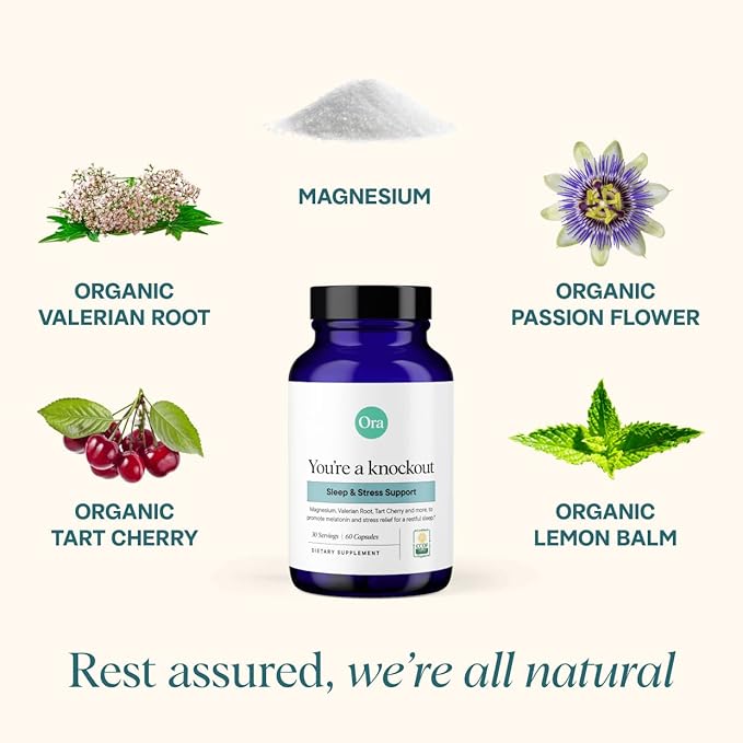 Ora Organic Hormone Balance, Sleep Aid, & Vitamin D Boost Bundle: Support Skin, Mood, Energy + Stress Support Calming Herbal Blend + Vegan Vitamin D, Immune Support