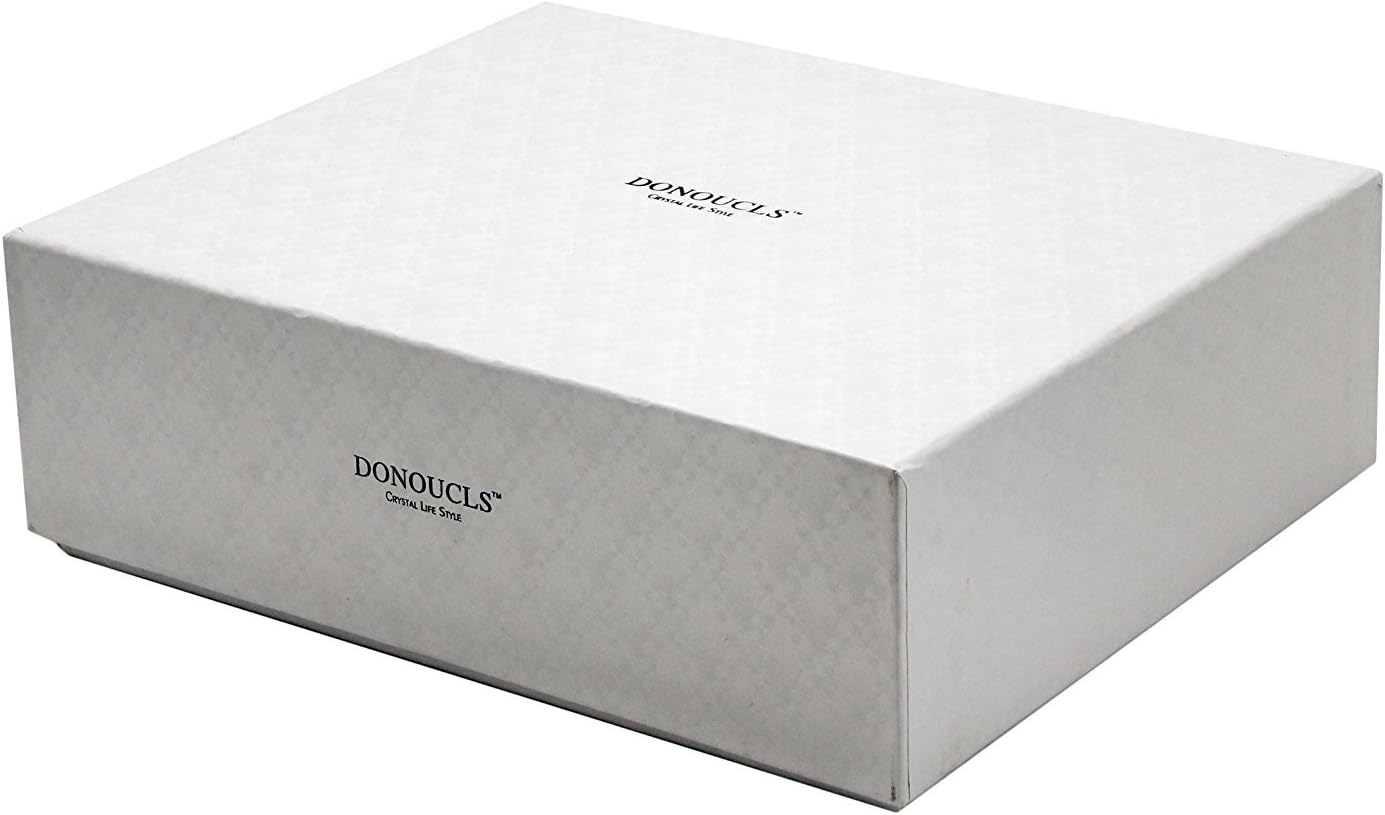 Crystal Napkin Ring Holders - 2 Inch Set of 12, Table Party Wedding Set Christmas Decorations for Dinner