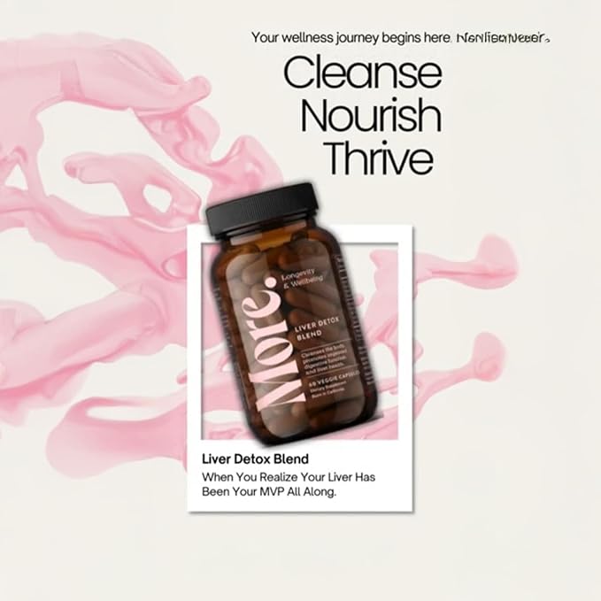 More. Longevity & Wellbeing Liver Detox Blend – Potent Extract-Based Formula with antioxidants and Amino acids for Liver and Digestive Support. Third-Party Tested. Made in The USA. 60 Capsules.