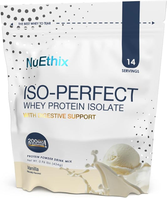 NuEthix Formulations ISO-Perfect with Digestive Support (Vanilla, 14 Servings)