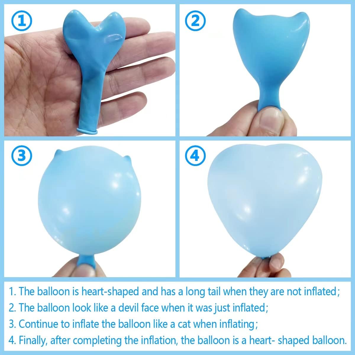 100 6-inch White Color Heart shaped Latex Balloons for Valentines Day,Propose Marriage,Wedding Party.