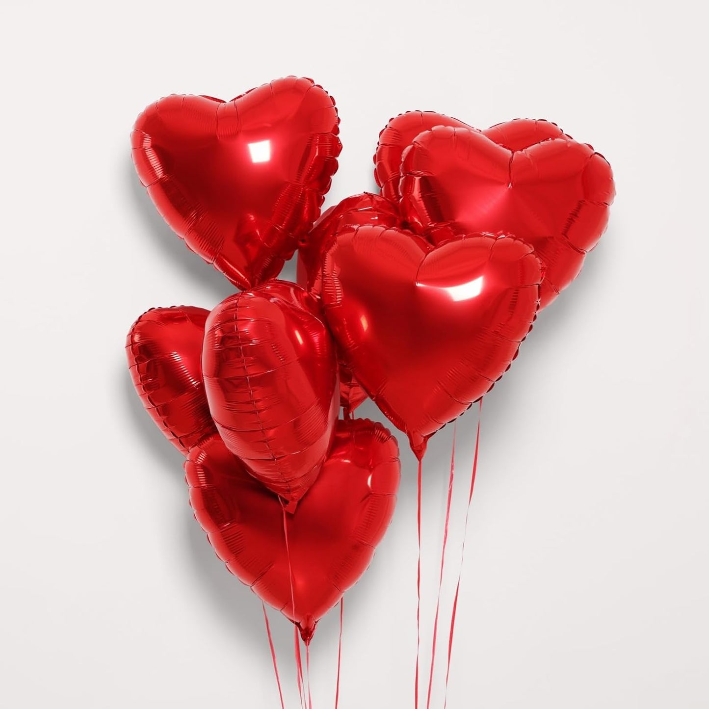 12Pcs Black Heart Balloons, 18 Inch, Love Balloons for Valentine's Day, Wedding, Birthday Decorations