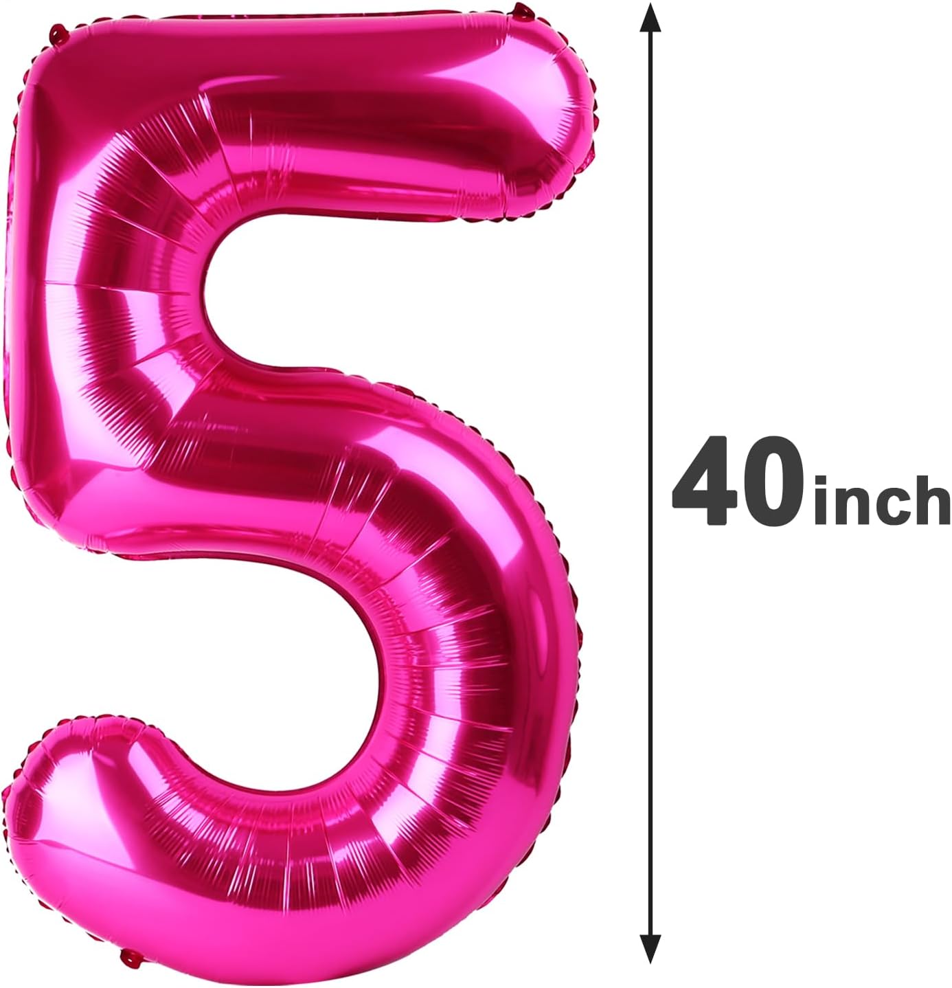 Hot Pink 40 Inch Large Number 50 Birthday Balloon, 50 50th Birthday Celebration Decorations, Foil 50 Mylar Helium Number 50 Balloons Girl Boy Anniversary Party Supplies