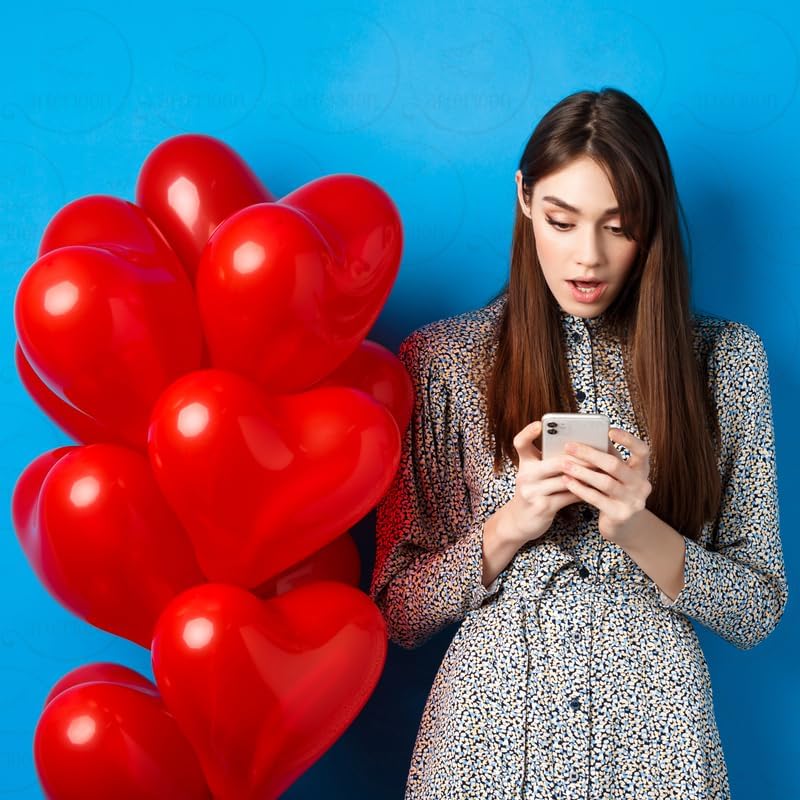 AFTERLOON® Biodegradable Balloons 24 pcs Pastel Baby Pink 10 Inch Heart Shaped, Thickened Extra Strong Natural Latex Helium Float, Proposal Marriage Love Baby Shower Gender Reveal Wedding Bridal