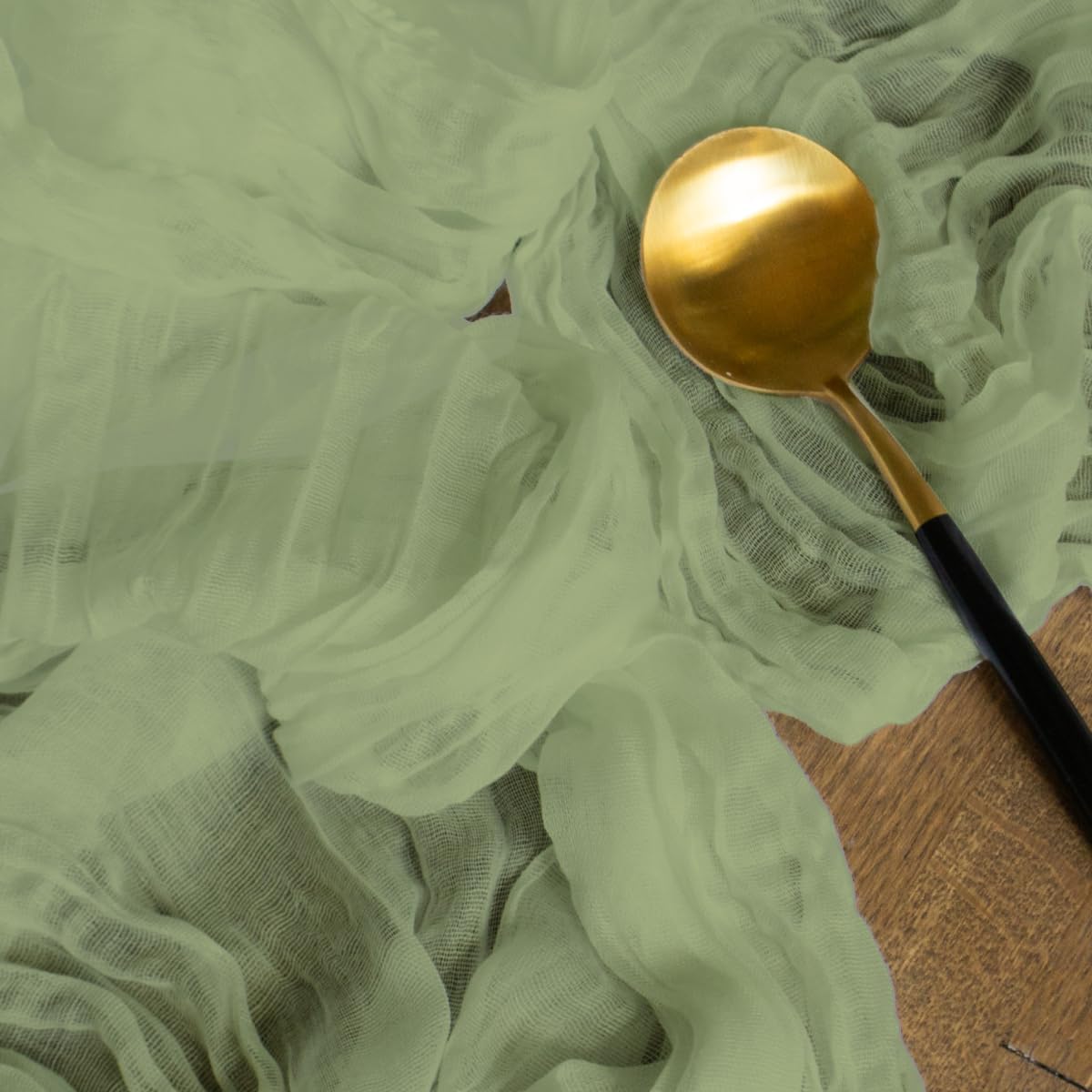 Gauze Table Runner Bulk sage Green Set of 2 Items, 12 ft Cheesecloth Runner for Table Rustic Table Runner 142 in for Boho Wedding Table Linen Cheesecloth Runner sage Green Party Décor