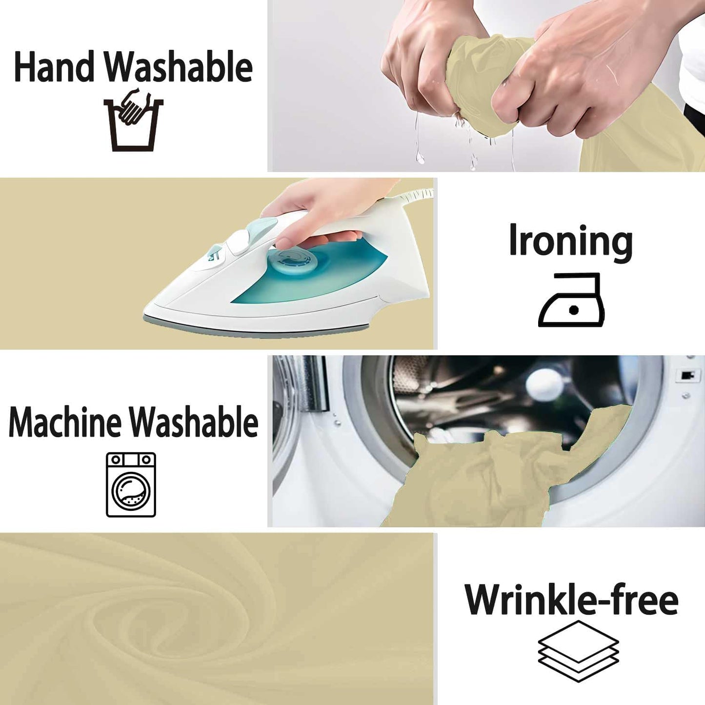 Tan Photography Backdrop for Photoshoot, Photo Backdrop Curtain, Perfect Tan Backdrops for Party Portrait Photoshoots Video Studio 6FTx9FT