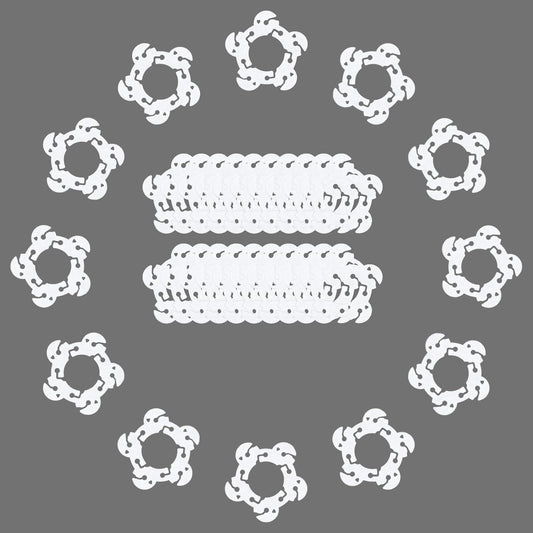 50PCS Balloon Arch Clips, White Balloon Clips Holders Bracket Buckle for Decorating Connector, Weddings, Parties (Diameter 2.2 Inch)