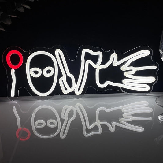 Horror Movies Love Neon Signs For Wall Decor, LED Neon Light for Movie Night Party Gothic Led Light Up Signs for Room Bar Man Cave Movie Night Party Halloween Decorations Gifts