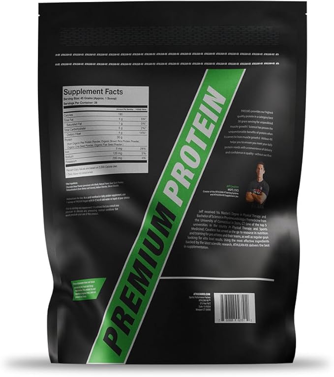 PRO 30G Vegan Protein Powder by ATHLEAN-X, Plant-Based Muscle Recovery & Growth Formula, Gluten-Free, NSF Certified for Sports, High Protein Supplement for Strength - Rich Double Chocolate