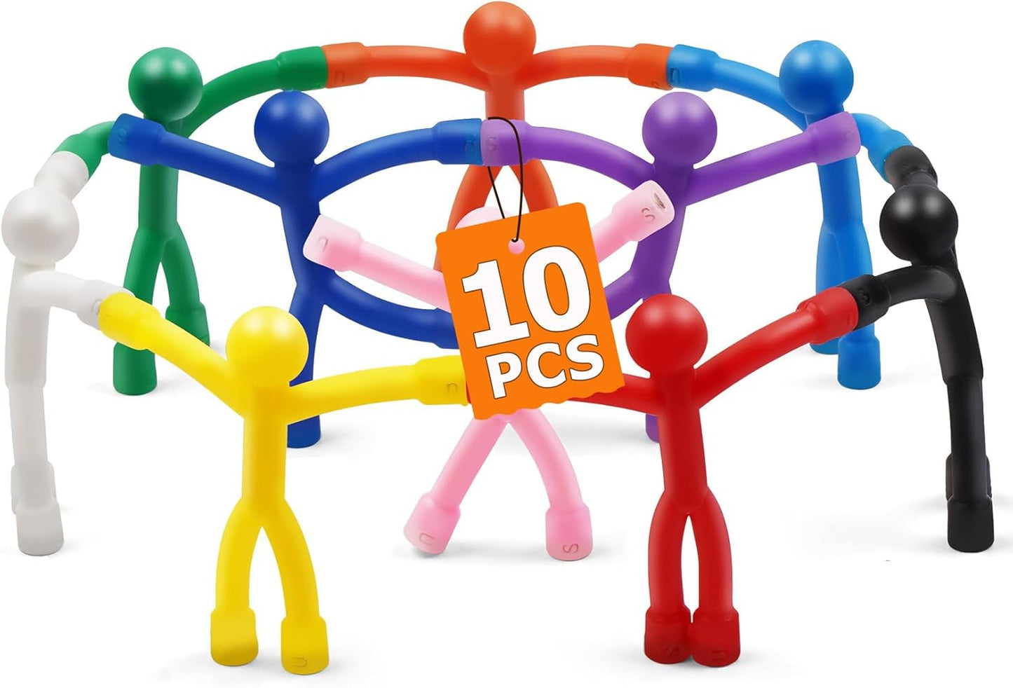 10 Pack Magnetic People for Adults, Decorative Fridge Magnets, Creative Magnet Set for Locker, Office, and Home Use