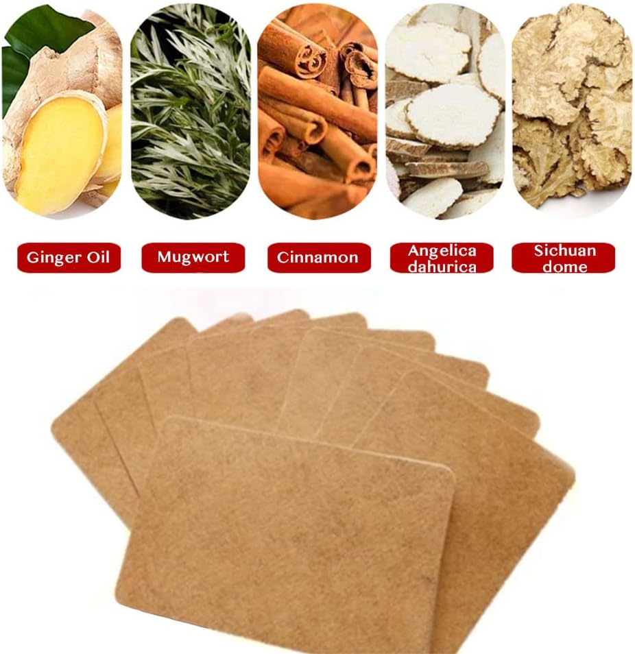 100 Pcs Ginger Patches Herbal Ginger Foot Pads Lymphatic Drainage Patches