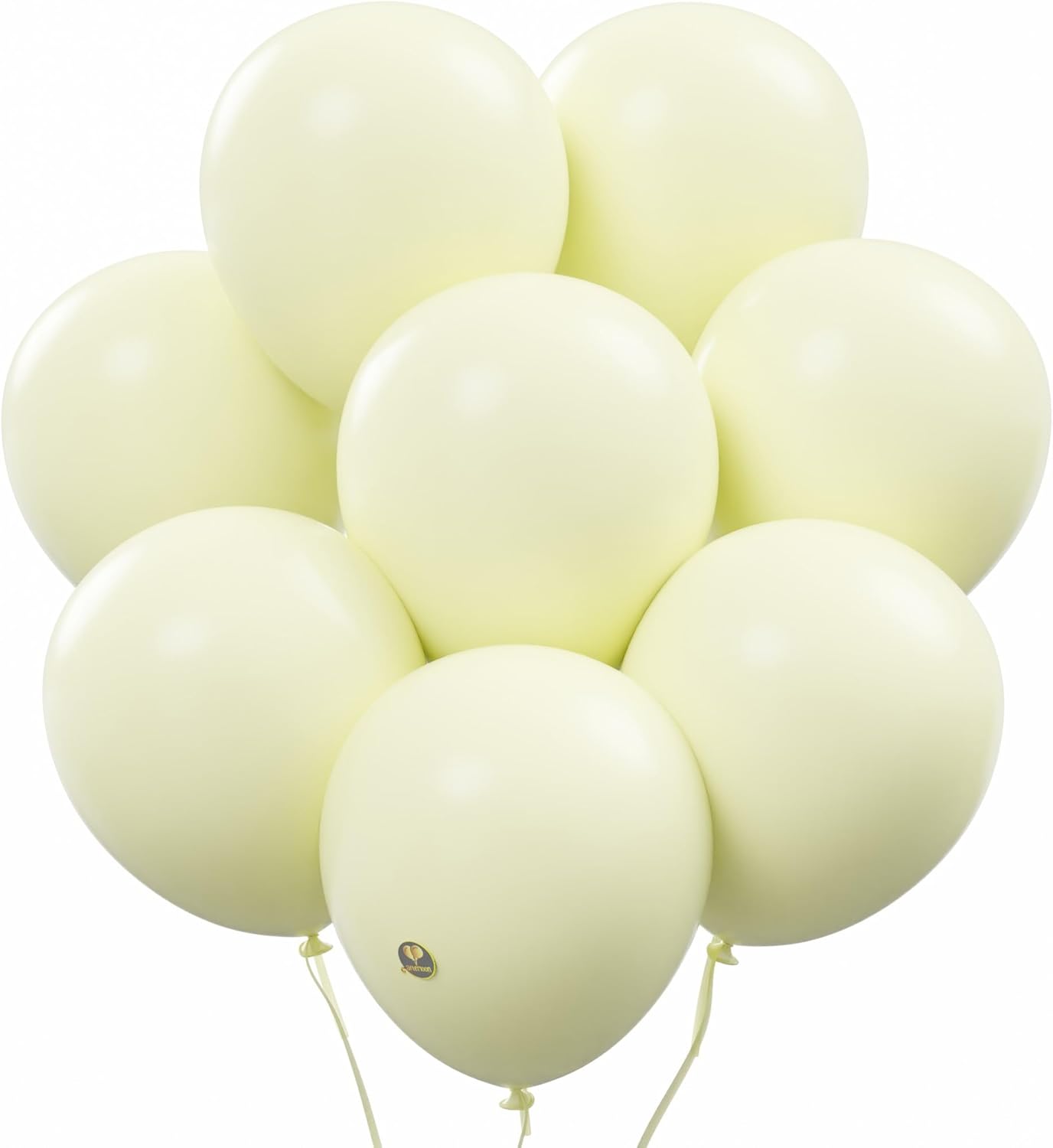 AFTERLOON® Biodegradable Balloons 24 pcs Pastel Yellow 10 Inch, Matte Color Thickened Extra Strong Natural Latex Helium Float, Colorful Bulk Color ballon Globos Para Decoration De Fiestas Kids