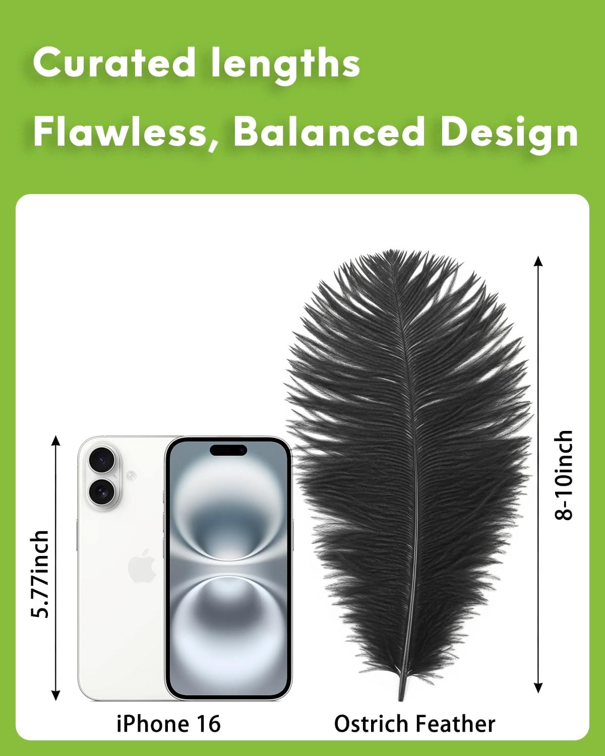 NEWONG 30pcs Black Ostrich Feathers Natural Bulk 8-10inch(20-25cm) Vase Craft Wedding Home Party Centerpieces Christmas Day Decoration