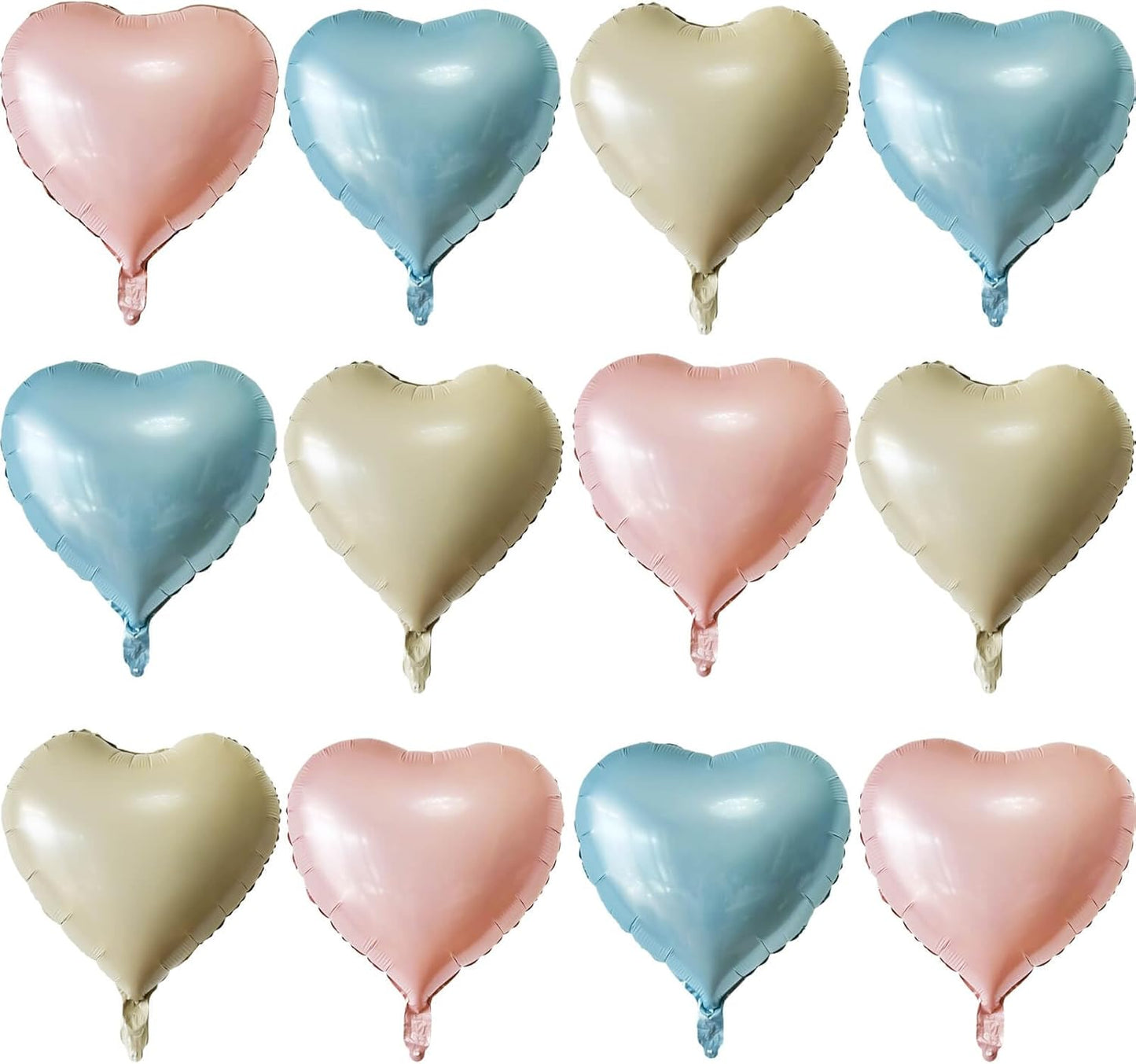 Love Heart Shaped balloons Pack of 12,18 Inch Love Valentine Balloons Heart Romantic Balloons For Valentines Day Propose Marriage Wedding Bridal Shower Engagement Party Decorations