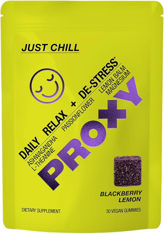 PROXY Supplement Bundle Box - Hair Growth Vitamins & Sleep and Stress Support - Ashwagandha, Magnesium, L-Theanine, Biotin Gummies for Stress, Scalp & Nail Health - Naturally Flavored - 120 Count
