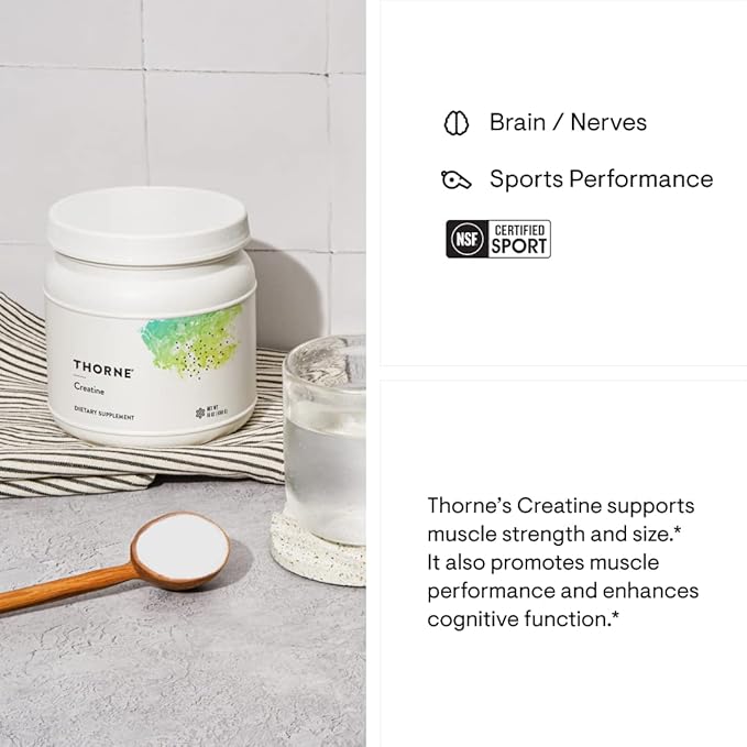 THORNE - Performance Essentials Bundle: Creatine & Amino Power Pack - Muscular Support, Energy Boost, and Cognitive Function - NSF Certified - 30 to 90 Servings