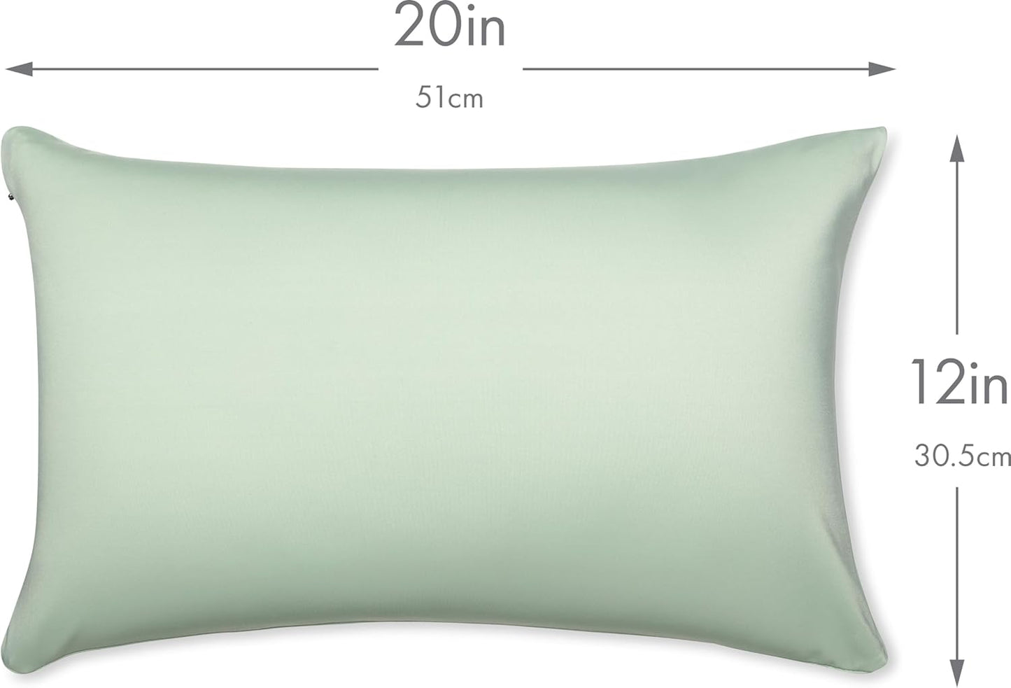 PILLOWY 12" x 20" Throw Pillow - Cadet Grey: 1 PCS Luxurious Premium Microbead Pillow with 85/15 Nylon/Spandex Fabric. Forever Fluffy, Outstanding Beauty & Support. Silky, Soft & Beyond Comfortable