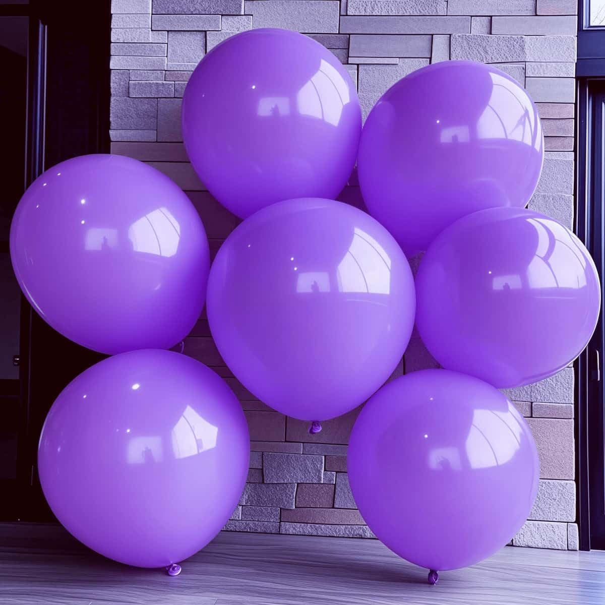30 Pack Purple Balloons 36 inch Purple Latex Big Balloons for Party Decorations and Events