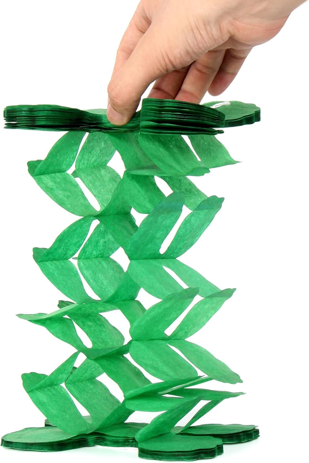 Black Green-Silver Party-Decorations Streamers Garland - 12pcs Graduation 2025 4-Leaf Clover Paper Streamer, Soccer Party Supplies Wedding Men Boys Birthday Baby Bridal Shower Banners Decor Ouruola