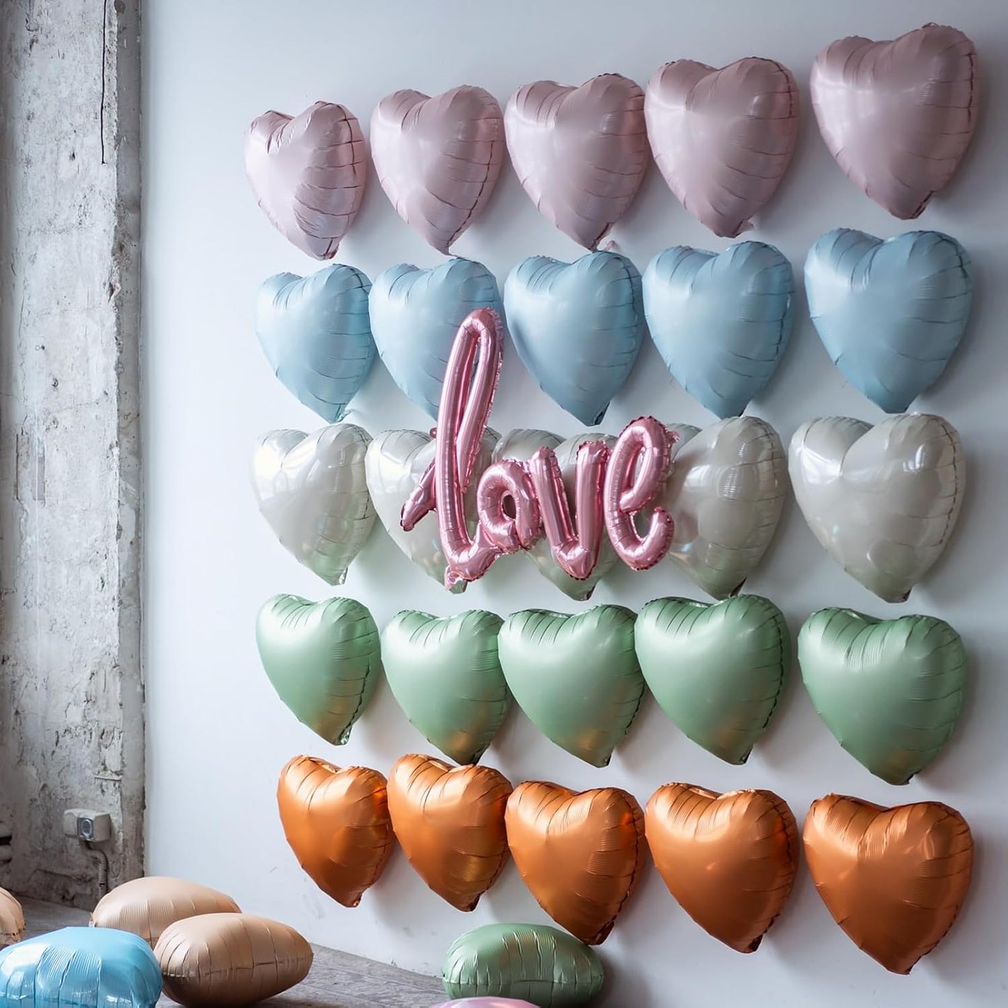 Sage Green Heart Balloon, 10PCS Green Foil Heart Balloons, 18inch Olive Green Heart Shape Balloons for Helium Birthday Party Decorations for Jungle Brithday Party, Valentines Day, Wedding, Anniversary