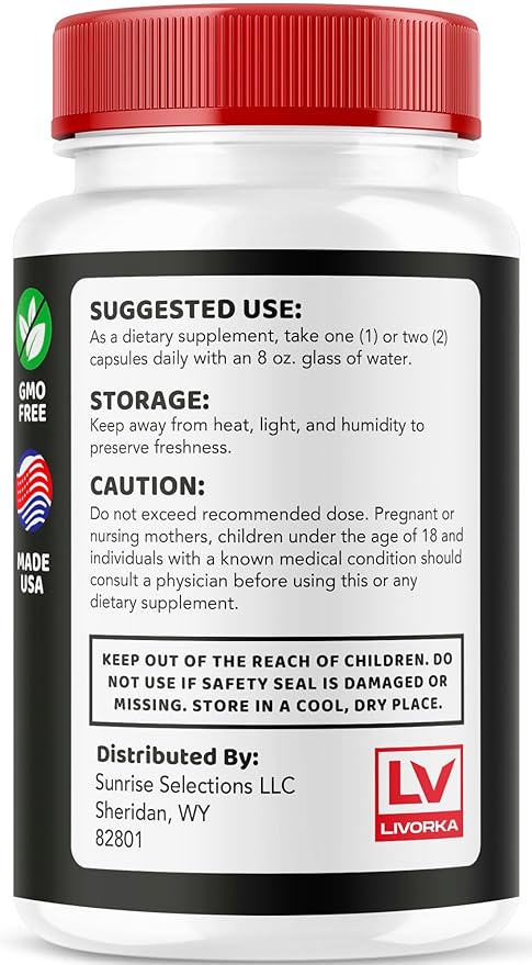 Vital Prime, Advanced Formula for Mens Male Performance, Supplement Support Capsules - 1 Month Supply
