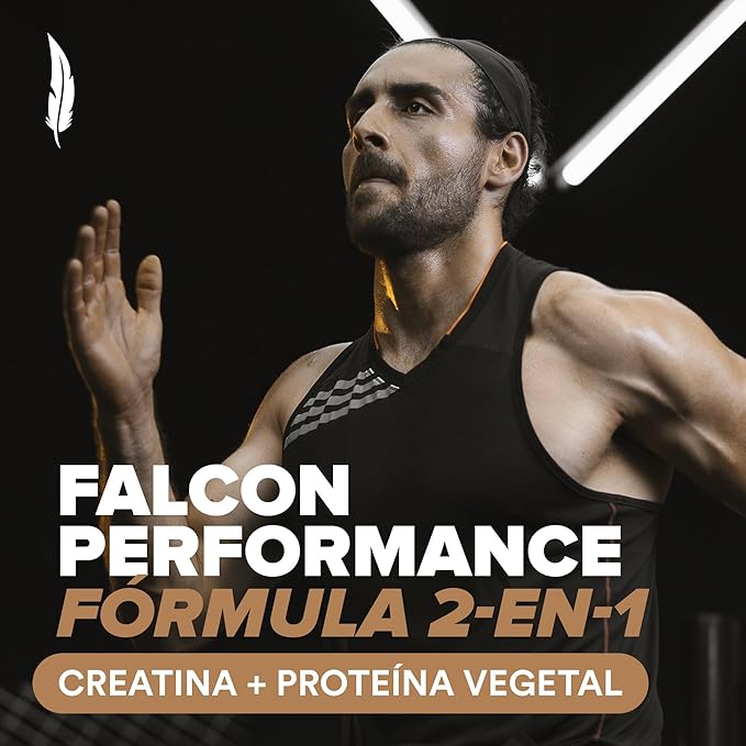 Falcon Performance Premium Sport Protein Powder Plus Creatine, 31g Protein and 5g Creatine per Serving, No Inflammation, No Acne, Chocolate Flavor | 1.9Kg