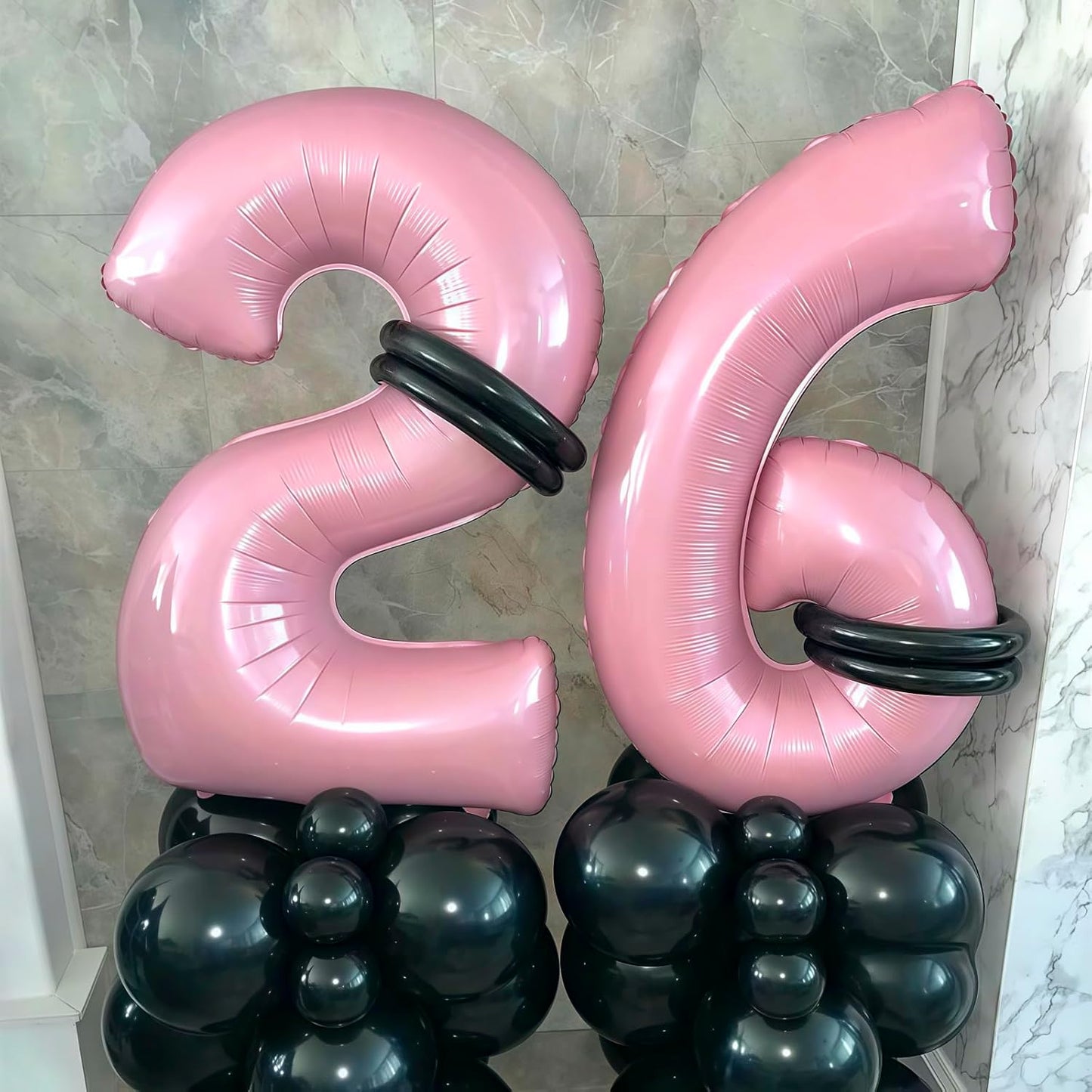 Pastel Pink 9 Balloon, Light Pink 9 Balloons Number,40 Inch Helium Foil Mylar Number 9 Balloon for Birthday Party