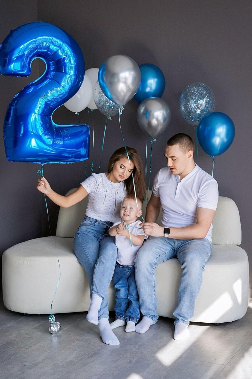 40 Inch Dark Blue Number 2 Balloon Dark Blue Foil Number Balloons 0-9 20 21st 22 28 Balloon Number Blue Birthday Decorations,12 Year Old Girls Boys Blue Party Supplies