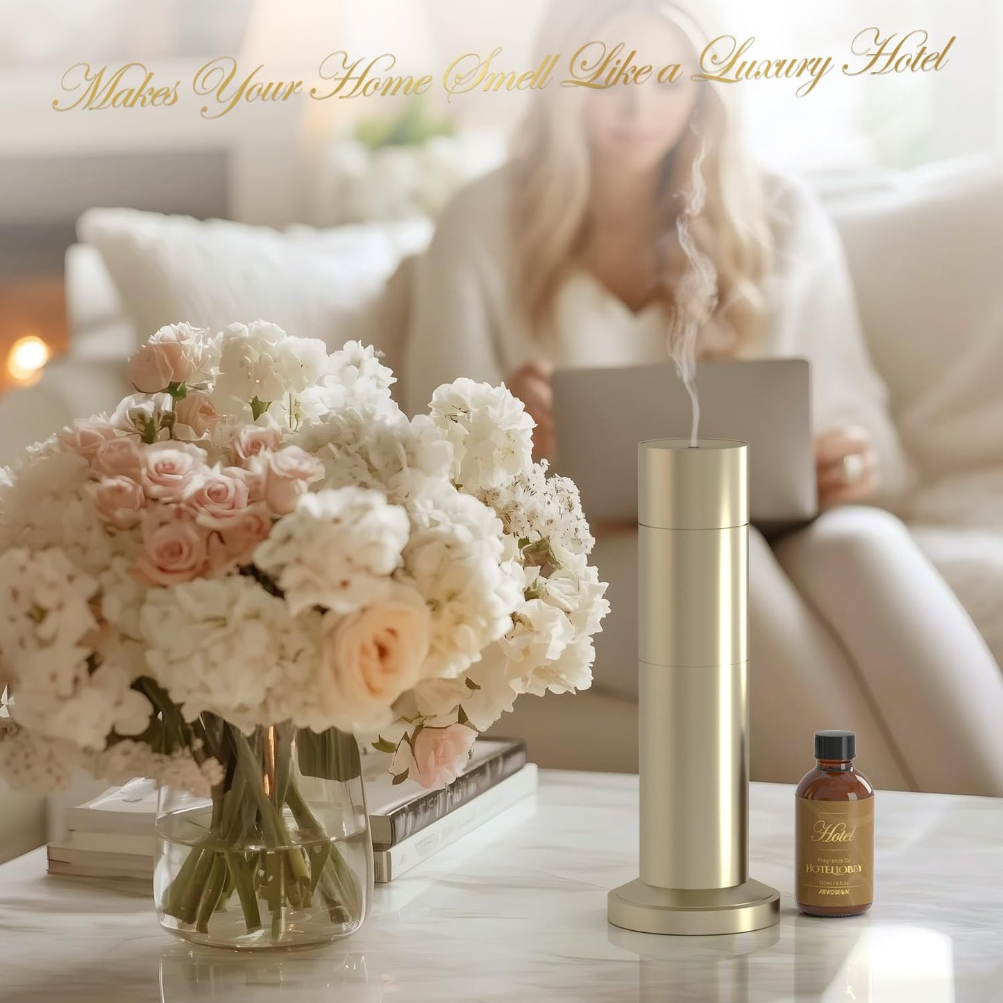 Hotel Diffuser Oil 4 Fl Oz (120ml), Hotels Lobby Fragrance Oil - Hotel Scent Essential Oil for Diffuser and Crafting, Luxury Fragrance Oil, Gift for Women & Men