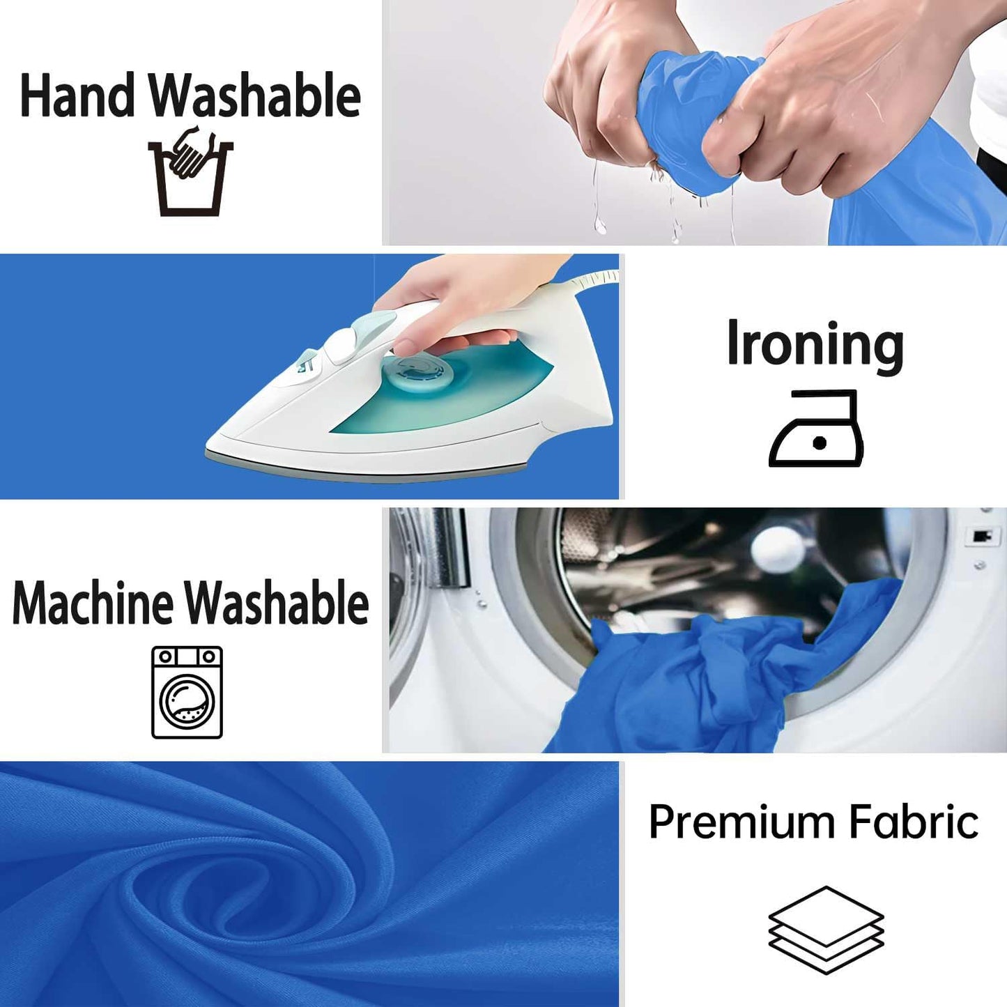 Royal Blue Backdrop, Photo Booth Portrait Photography Backdrops, Studio Blue Screen Backdrop for Photoshoot Streaming Video Shooting, Blue Photo Backdrop 5x7ft