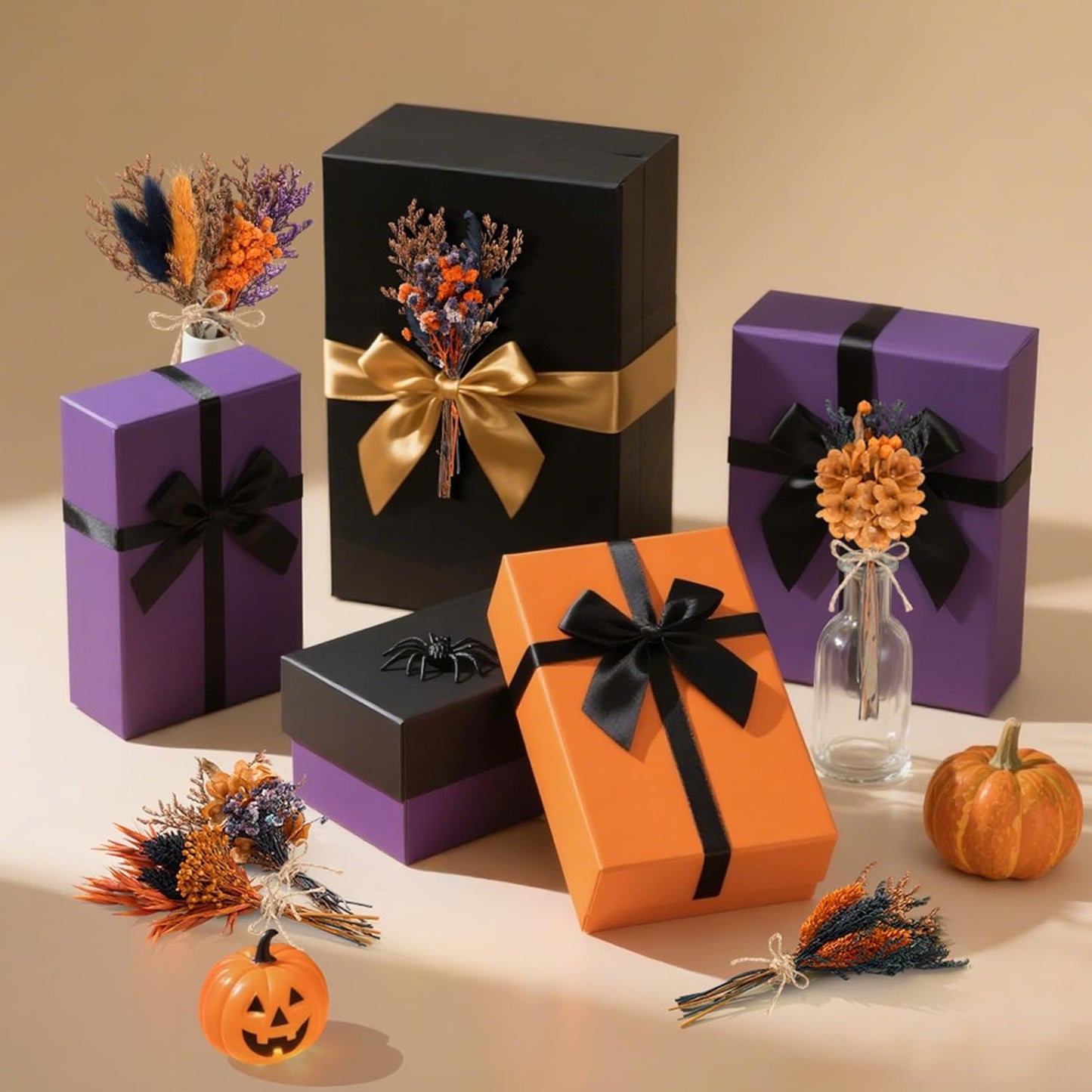 12/24 PCS Charming Dried Flowers Bouquet for Vase Various Dried Wildflowers with Stems Mini Handmade Wildflowers Natural Real Flowers Bulk Flowers Craft (Colorful World, 12PCS)