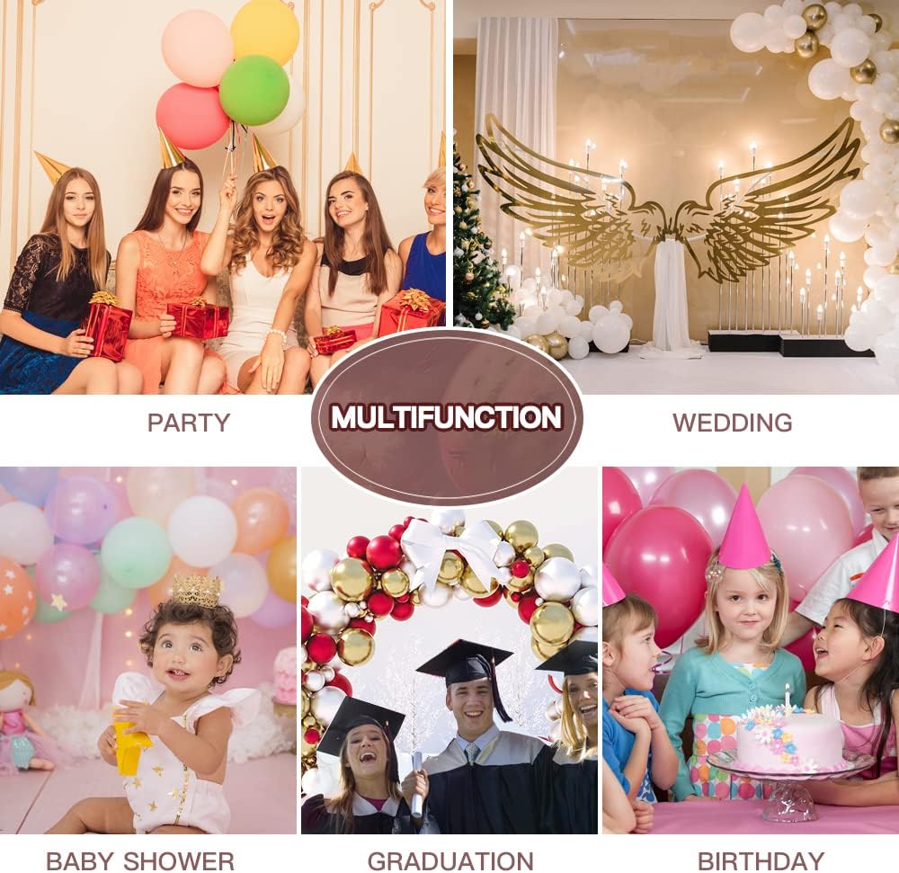 Arch Kit 98.5ft Tape & 600pcs Glue Point for Balloon Decorating Strip Kit - Party Graduation Wedding Birthday Baby Shower Decor