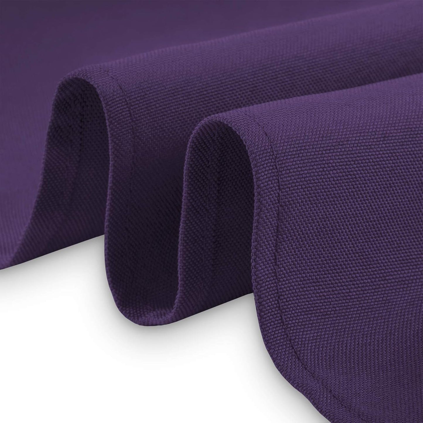 Lann's Linens - 10 Premium 90" Round Tablecloths for Wedding/Banquet/Restaurant - Polyester Fabric Table Cloth - Purple