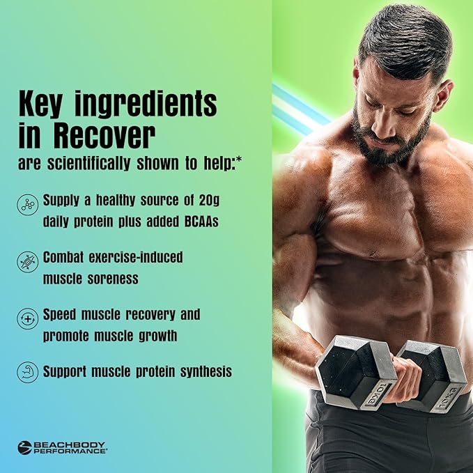 BODi Recover Whey Protein Powder Blend– Post-Workout Chocolate Whey Supplement for Muscle Recovery with 20g Protein, BCAAs, Pomegranate Extract - Fast Recovery - 18 Serving Packets
