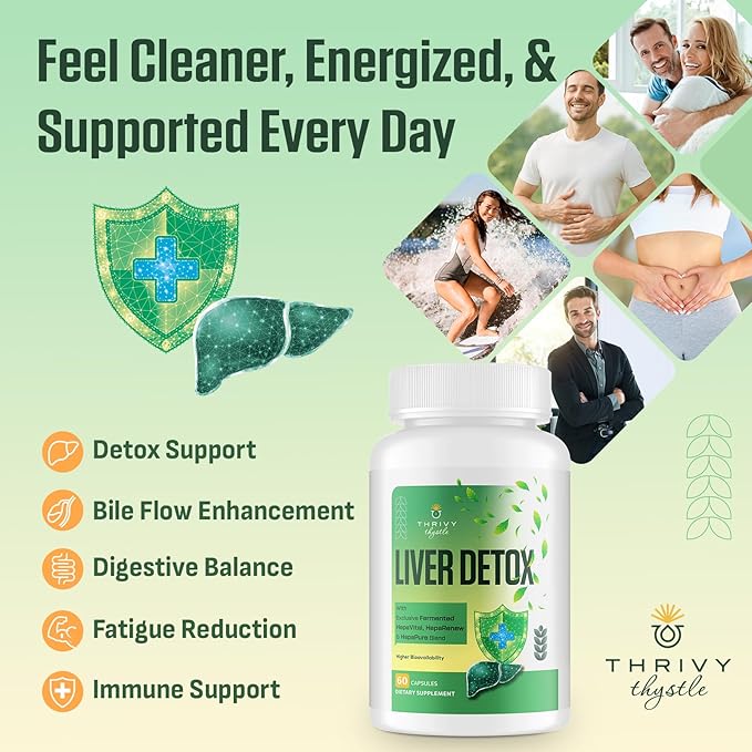 Liver Cleanse Detox & Repair – 25-in-1 Herbal Liver Support Milk Thistle Supplement - TUDCA, NAC, Chanca Piedra, Artichoke, Beet Root – Supports Liver Cleanse & Gut Health – 120 Vegan Capsules