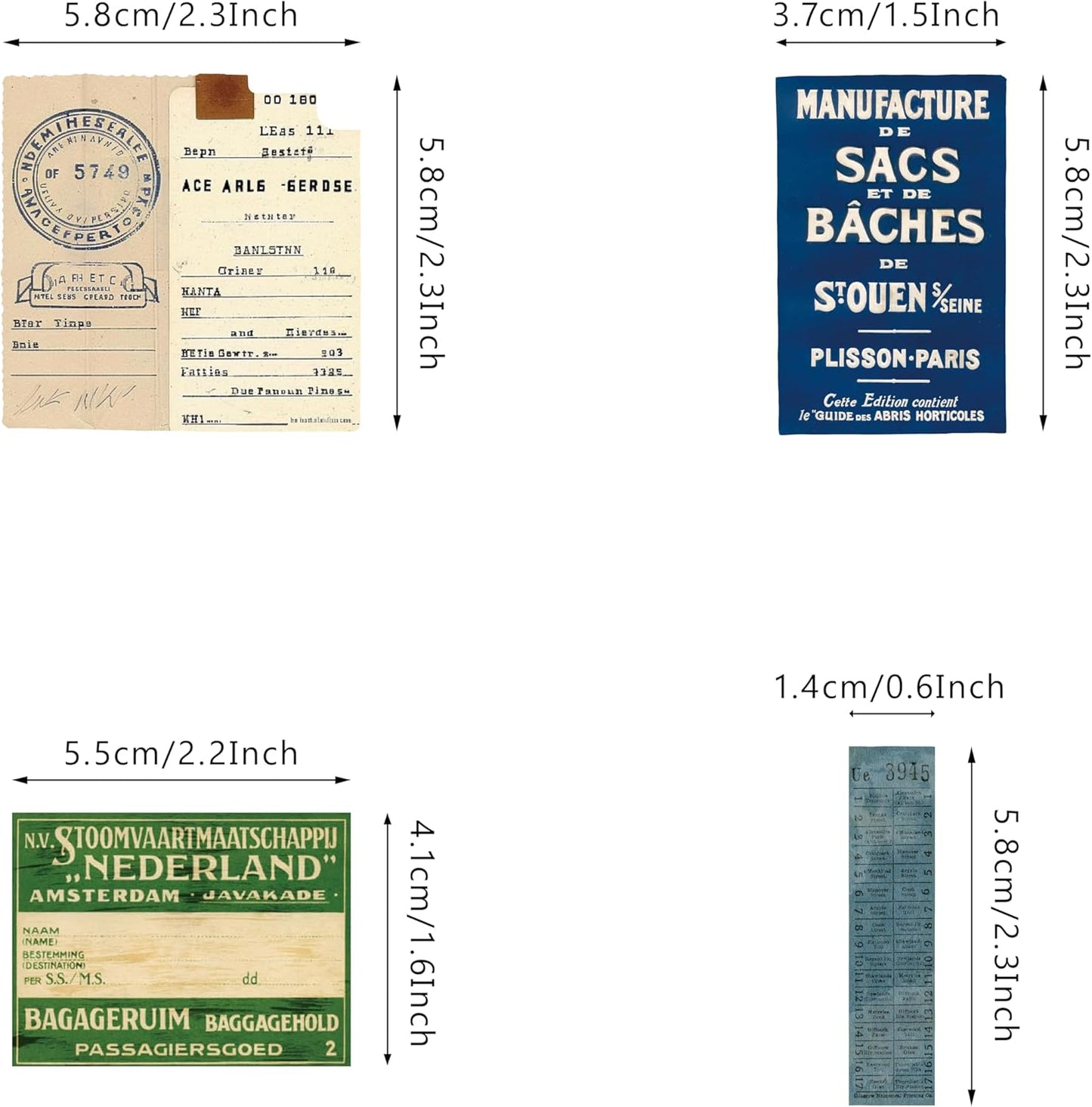 100 Pcs Drifting letterhead Set Vintage Postage Sticker Pack, Aesthetic Decorative Paper Floral Stickers for Scrapbooking DIY Art Crafts Bullet Journal Stickers Junk Journal Supplies